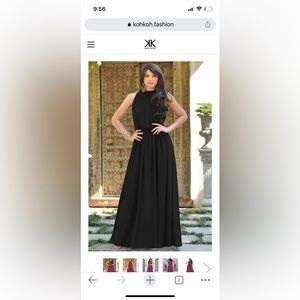 Kohkoh Women,s Slimming Keyhole Maxi Dress